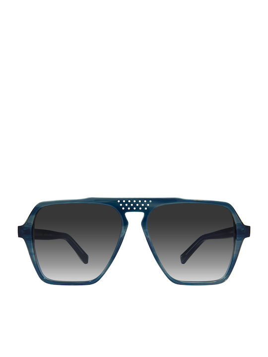 Zeus & Dione Nireas Unisex Γυαλιά Ηλίου με Κοκκάλινο Σκελετό C3 Blue