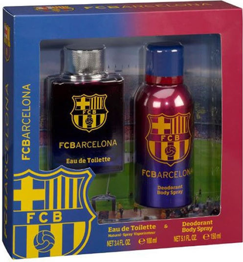 Air-Val International International Fc Barcelona Men's Fragrance Set with Eau de Toilette 2 Pieces