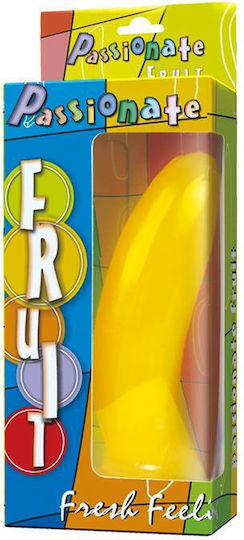 Baile Glass Dildo With Suction Cup Yellow