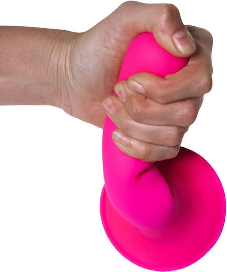 Adrien Lastic Hitsens Dual Density S04 Dildo Glass Dildo With Suction Cup Pink 17.8cm