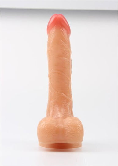 Chisa Novelties Keep Love Poem Dildo Реалистично дилдо с Топки и Вендуза Телесен 20см