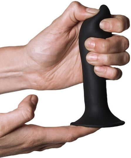 Adrien Lastic Hitsens S05 Dual Density Silicone Dildo Glass Dildo Black 12.9cm
