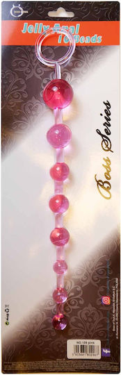 Kinksters Jelly Πρωκτικές Μπίλιες Ροζ 29cm