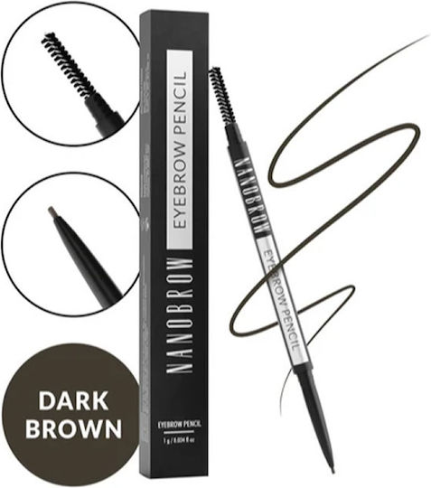 Nanobrow Μολύβι για Φρύδια Dark Brown 2 1gr