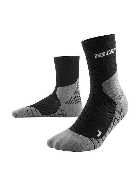 CEP Light Merino Ανδρικές Κάλτσες με Σχέδια Μαύρες