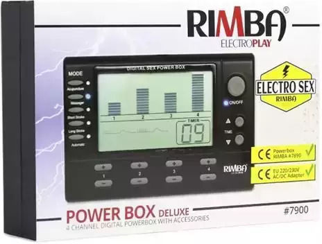 Rimba Electro Sex Power Box Set για Ηλεκτροδιέγερση with LCD Display