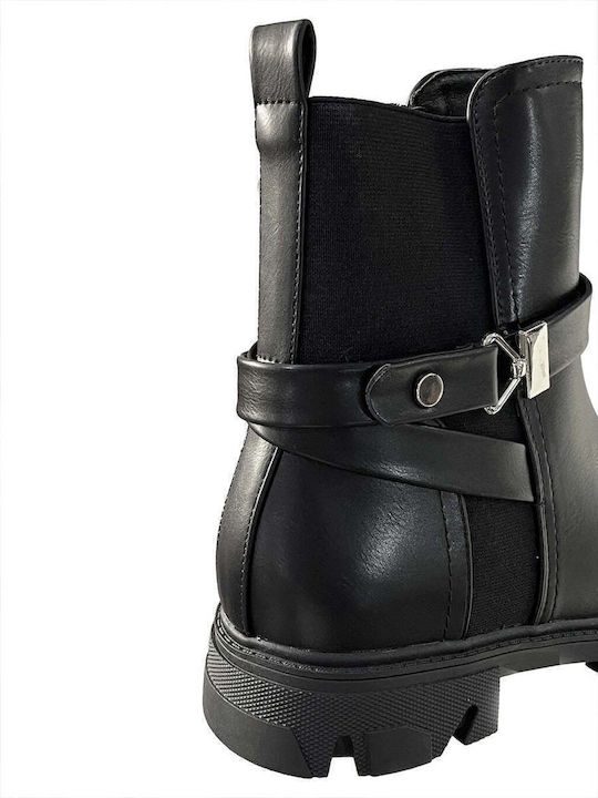 Ghete Dame Chelsea Culoare Full Face Negru