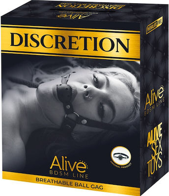 Alive Discretion Breathable Gag Black 1pcs