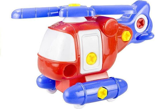 Lean Toys Kunststoff-Bauspielzeug Helicopter für Kinder ab 3+ Jahre alt Jahren