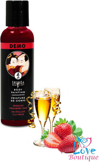 Shunga Body Painting mit Duft Erdbeerschaumwein 60ml