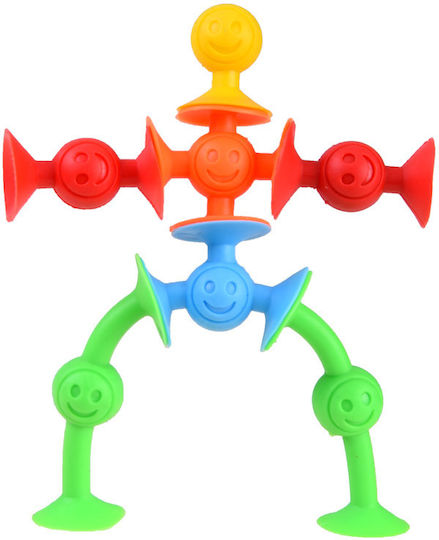 Kruzzel Пластмасова Конструктивна Игра Flexible Happy Suckers за Деца 3+ години+ Години