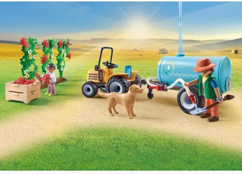 Playmobil Държава Трактор с цистерна за 4-10 години