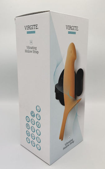 Virgite Harness with Dildo 16.6cm in skin color