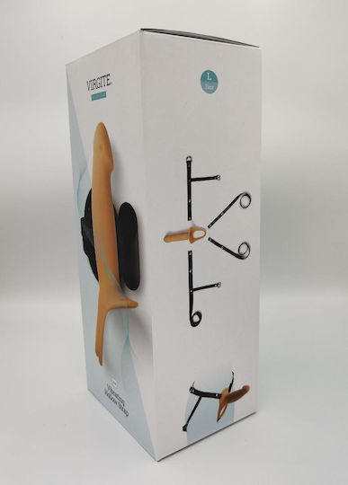 Virgite Harness with Dildo 16.6cm in skin color