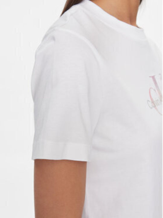 Calvin Klein Monologo Γυναικείο T-shirt Λευκό