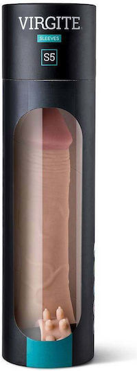Virgite Προέκταση Πέους με Δόνηση Flesh 19cm