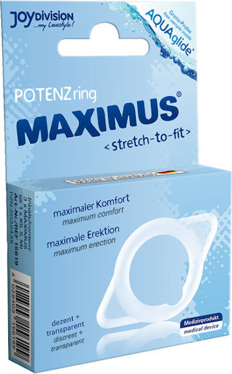 JoyDivision Maximus Small Δαχτυλίδι Πέους Διάφανο