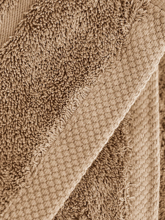 Isadore Lorraine Bath Towel Set 3pcs Royal Beige Weight 600gr/m²
