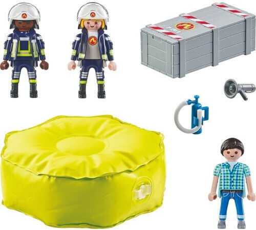 Playmobil Action Heroes Firefighters With Rescue Mat for 4-10 years old