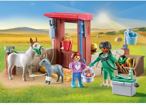 Playmobil Land Sich um die Esel kümmern für 4-10 Jahre