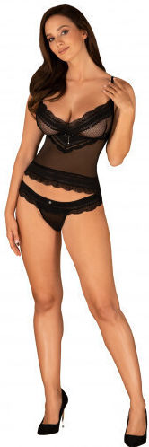 Obsessive Ivannes Seturi de lenjerie sexy Negru