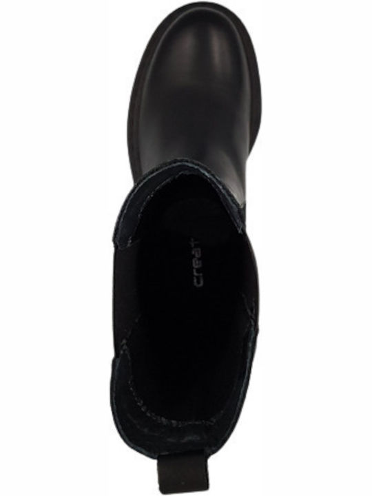 Leather Women's Chelsea Boots Black