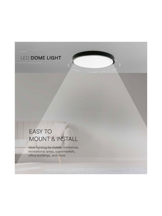 V-TAC Plafonieră de Exterior cu LED Integrat în Culoare Alb 76331