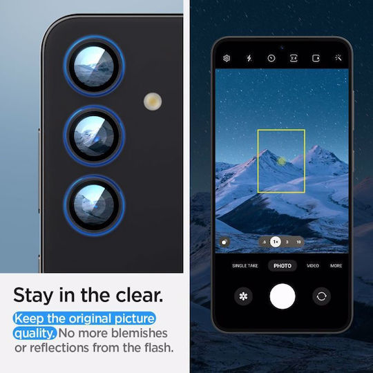 Spigen Optik Pro EZ Fit Camera Protection Tempered Glass Black for the Galaxy S24+