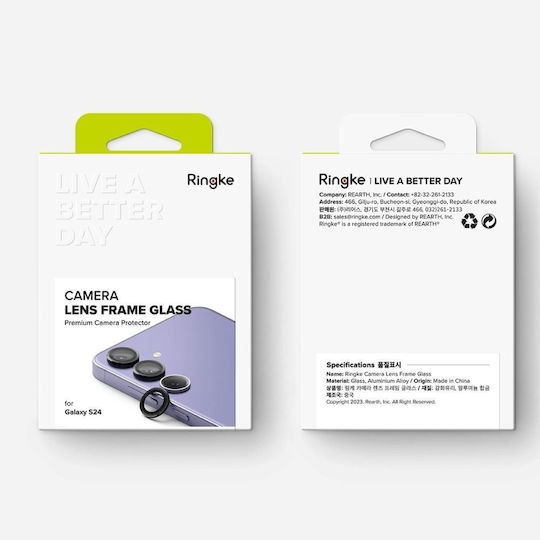 Ringke Frame Protector Протектор за камера Закалено стъкло Черен за Galaxy S24