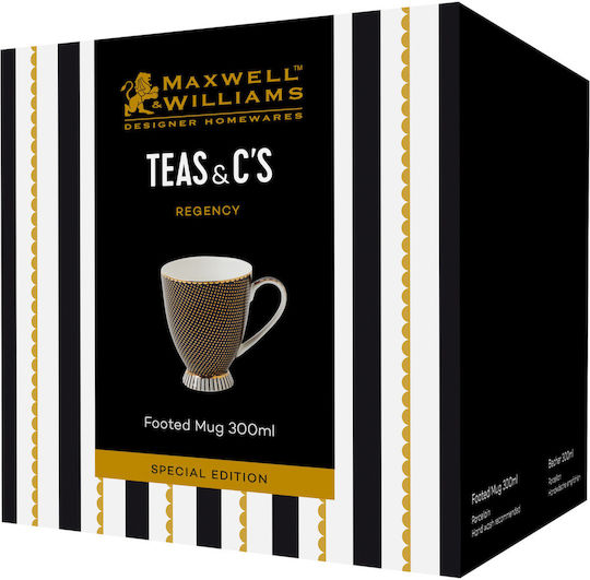 Maxwell & Williams Cup Coffee Porcelain Black 300ml