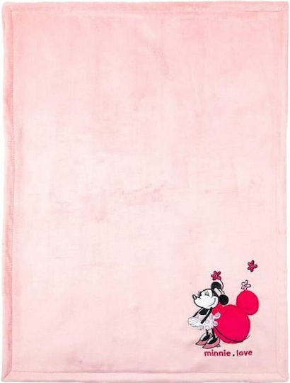 Disney Babydecken Wickeltücher für Kinderzimmer Minnie Mouse 100x75cm Disney Babydecken Wickeltücher für Kinderzimmer Minnie Mouse 100x75cm