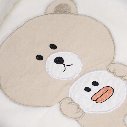 Kamtex Baby Blanket Nursery Swaddling Blankets Beige 95x85cm