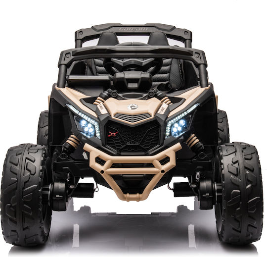 Can Am Maverick Buggy Μονοθέσιο με Τηλεκοντρόλ Licensed 24 Volt Μπεζ