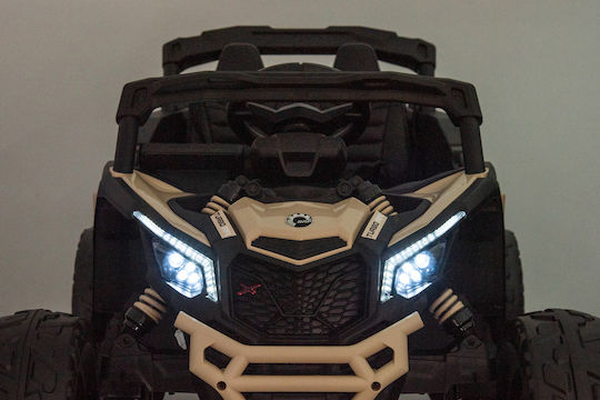 Can Am Maverick Buggy Μονοθέσιο με Τηλεκοντρόλ Licensed 24 Volt Μπεζ