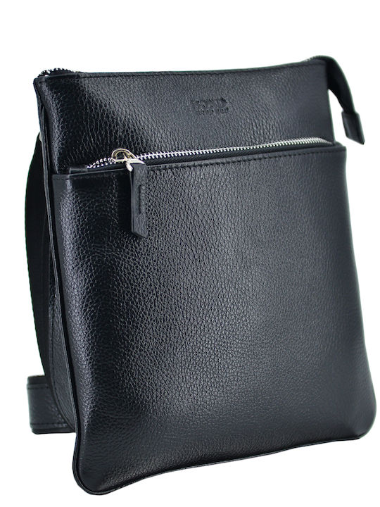 Leather Men's Bag Shoulder / Crossbody Black