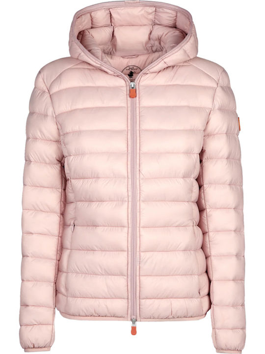 'daisy' Women's Short Puffer Jacket for Winter Blush Pink