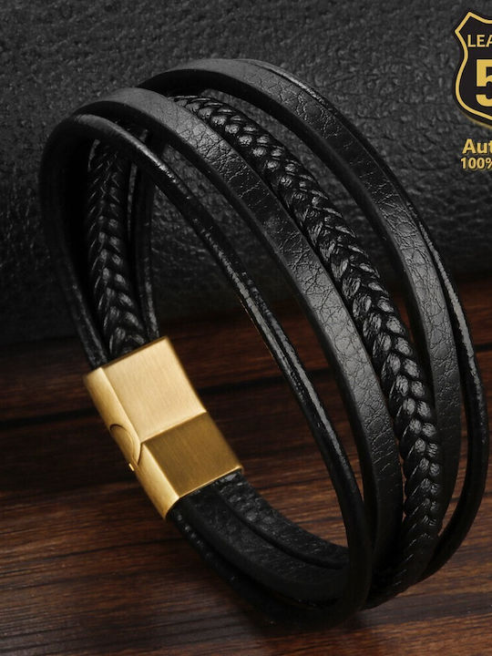 Leather 55 Ανδρικό Βραχιόλι Δερμάτινο