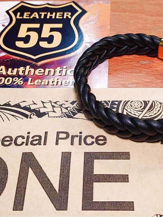 Leather 55 Men's Bracelet made of Leather