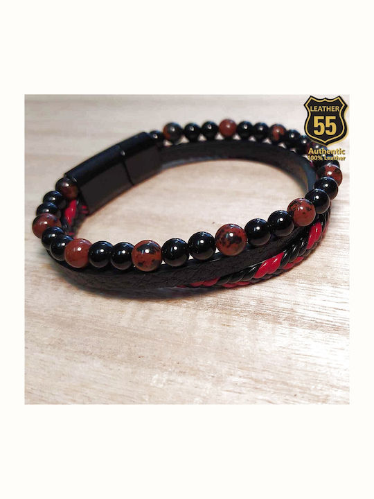 Leather 55 Herren Armband aus Leder