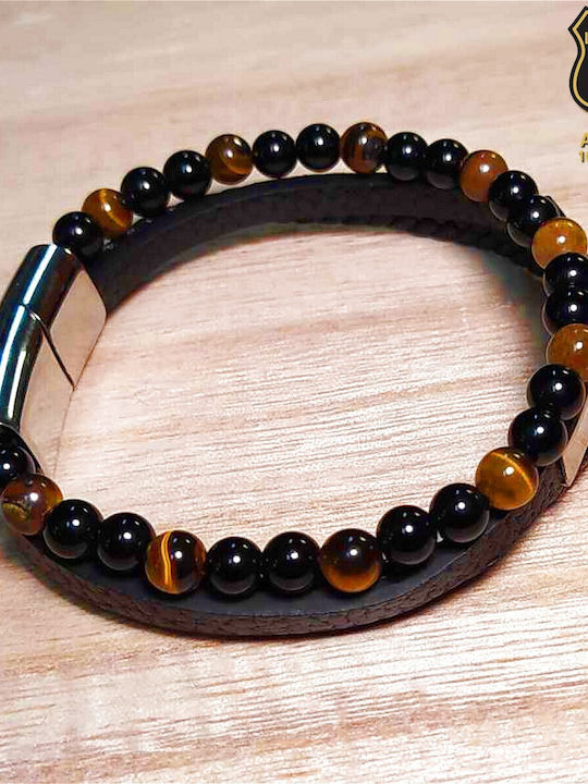 Leather 55 Men's Bracelet made of Leather