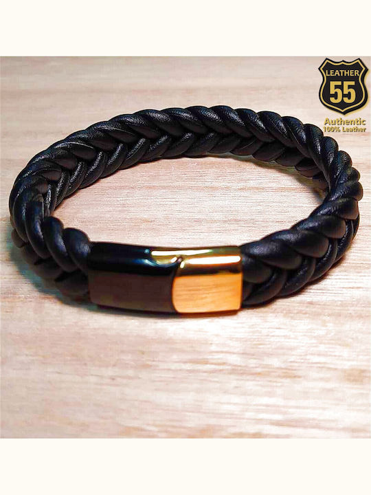 Leather 55 Men's Bracelet made of Leather