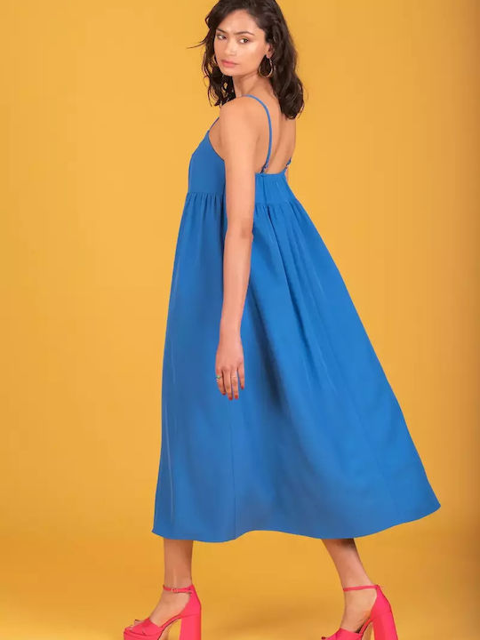 Summer Midi Dress Royal Blue