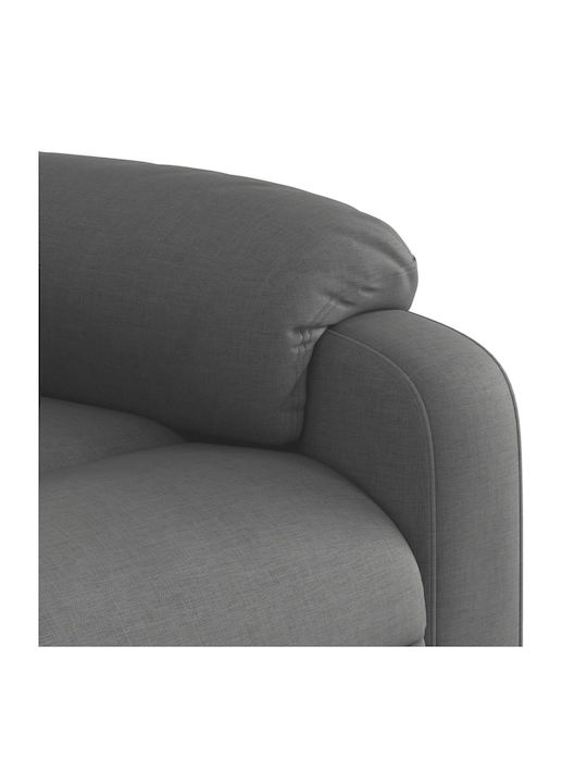 Πολυθρόνα Relax Massage με Υποπόδιο Γκρι 75x92.5x100cm