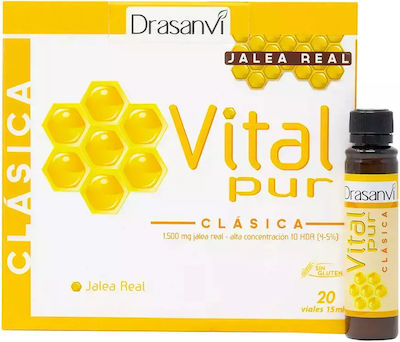 Drasanvi Vitalpur Classic Vitamin für Energie, Unterstützung des Immunsystems, die Haare, die Haut & die Nägel 20 x 15ml