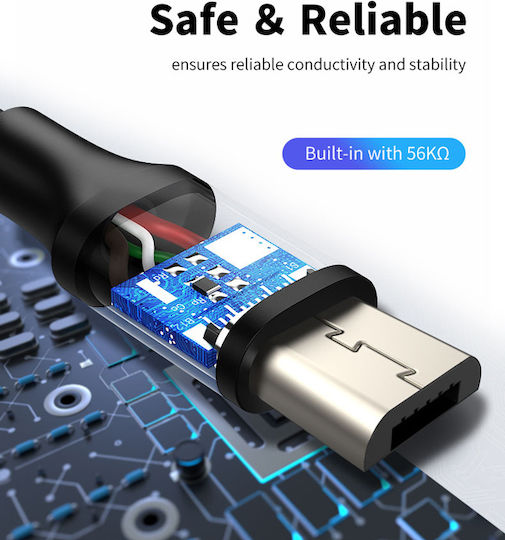Cabletime Regular USB 2.0 spre micro USB Cablu Negru 2m (CT-05G) 1buc