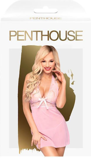 Penthouse Sexy Σετ με Ρόμπα Ροζ