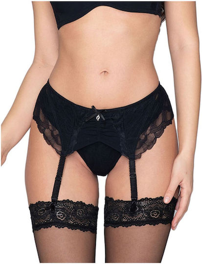 Luna Melody 54240 Ζαρτιέρες με Δαντέλα Black