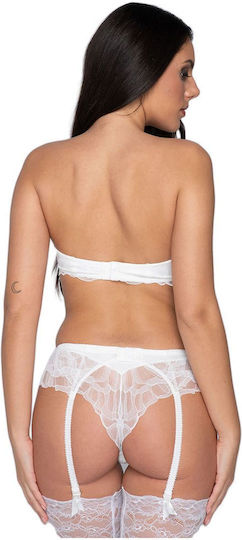 Luna Melody 54240 Strumpfbänder Mit Spitze Ivoire