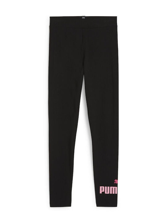 Puma Leggings pentru Copii Lung Negru Ess Logo