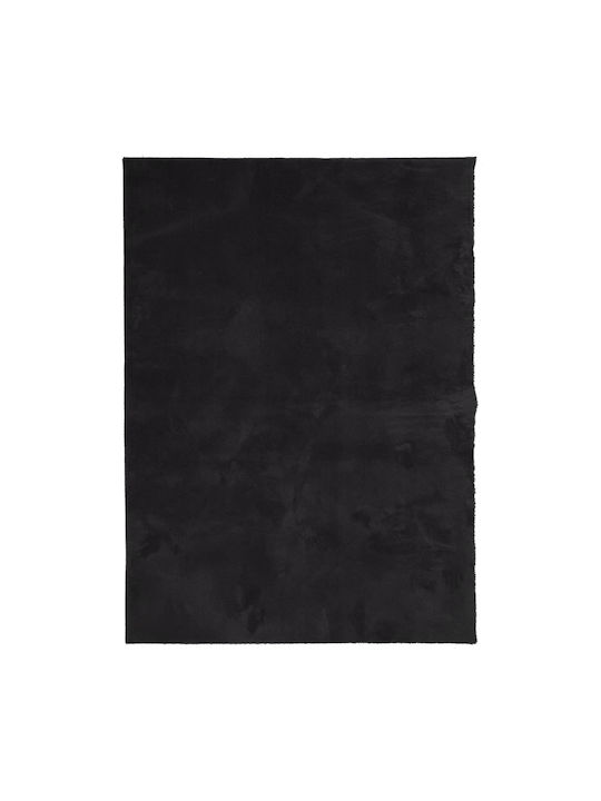 vidaXL Rug Rectangular Black